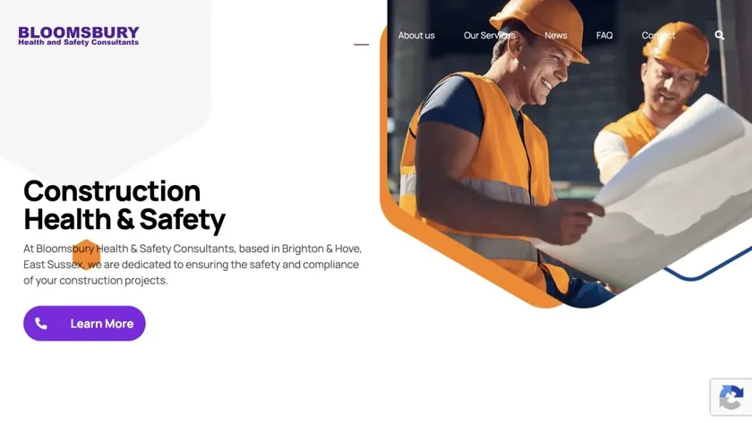 Bloomsbury Health & Safety website homepage