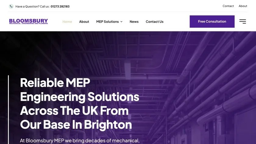 Bloomsbury MEP website homepage