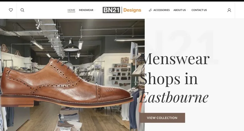 BN21 Designs website homepage