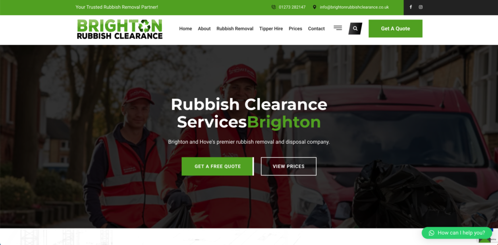 New website for Brighton & Hove Rubbish Clearance Company